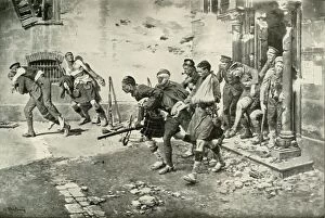 Matania Gallery: An Incident in the Retreat from Mons, (1919). Creator: Unknown