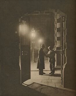 Police Officer Collection: An incident at The Yard in the small hours, c1935. Creator: Unknown