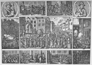 King Of Great Britain And Ireland Collection: Incidents in Venners Rising and the execution of the rebel leaders, 1661 (1903)