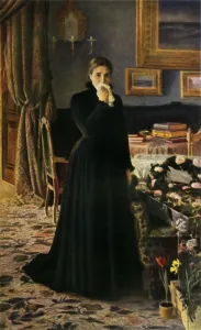 Bereavement Gallery: Inconsolable Sorrow, 1884, (1965). Creator: Ivan Kramskoy