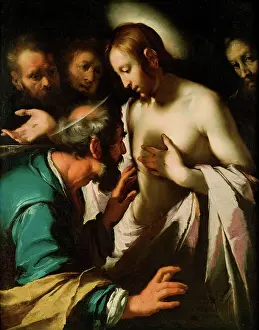 Bernardo 1581 1644 Prints: The Incredulity of Saint Thomas, c1620. Creator: Strozzi, Bernardo (1581-1644)