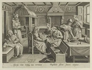 The Incubation of the Silkworm Eggs, Plate 3 from The Introduction of the Silkworm'[... ca. 1595. Creator: Karel van Mallery