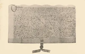 Indenture for the sale of land, signed by Guy Fawkes, (early 17th century), 1901