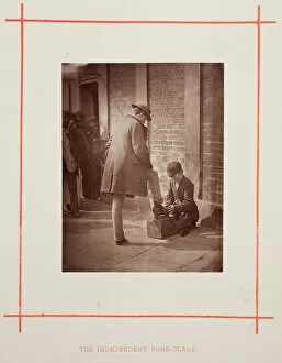 Bootblack Collection: The Independent Shoe-Black, 1877. Creator: John Thomson