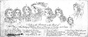 Prince William Of Orange Gallery: Index to...the landing of William Prince of Orange at Torbay, November 5th 1688