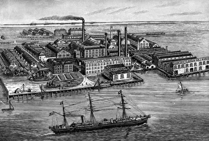Rubber Collection: India Rubber, Gutta Percha & Telegraph Works Company factory, Silvertown, London, 1887