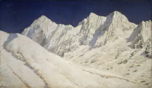India. Snow on the Himalayas, 1874-1876. Artist: Vereshchagin India. Snow on the Himalayas, 1874-1876. Artist: Vereshchagin