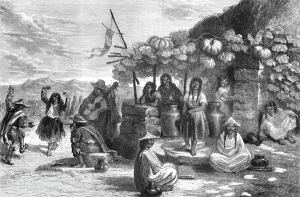 An Indian Ball-Room; A Ride Round the Valley of Mexico, 1875. Creator: Frederick A. Lyons