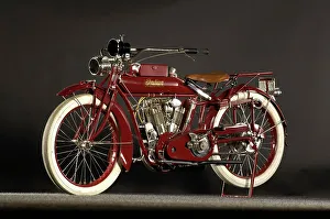 Indian big twin 1915. Artist: Simon Clay