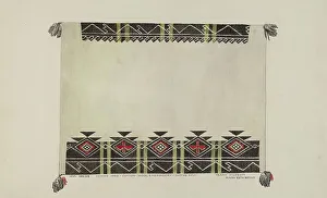 Geometric Design Prints: Indian Blanket, 1935/1942. Creator: Mary Edith Brooks