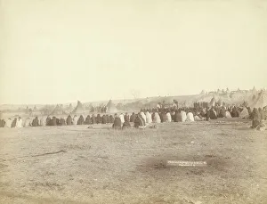 Grabill Prints: Indian Council in Hostile Camp, 1891. Creator: John C. H. Grabill