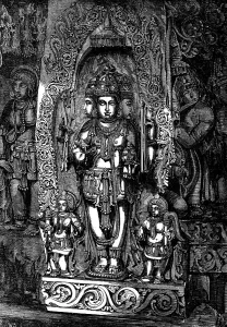 Indian Deities - Trimurti; the Hindoo Triad or Trinity, 1858. Creator: Harvey Orrin Smith