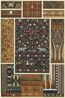 Elephants Gallery: Indian embroidery, weaving, plaiting and lacquerwork, (1898). Creator: Unknown