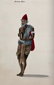 Ascetic Prints: Indian Fakir, 1880. Creator: C. B. Dering