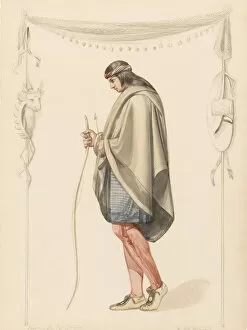Choosing Gallery: Indian Figure in Profile, 1851. Creator: Henry Kirke Brown