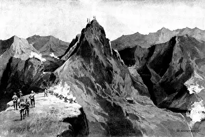 The Raj Prints: The Indian Frontier Rising: attack on Tangi Pass by