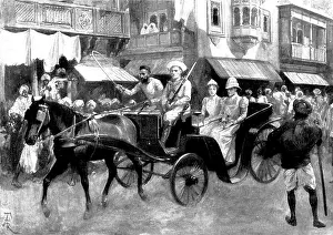 Mumbai Maharashtra India Prints: The Indian Frontier Rising: the Bombay Riots: removing nurses