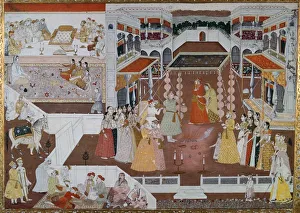 An Indian marriage painting from Lucknow, 18th century