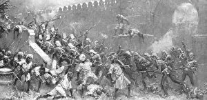 British Raj Collection: The Indian Mutiny, 1857-58: The Storming of the Cashmir Gate, Delhi, September 14, 1857, (1901)