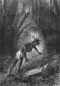 An Indian obtaining fire by friction, 1894