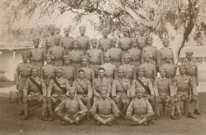 The Indian Platoon of the First Battalion, The Queens Own Royal West Kent Regiment. Poona, India, 1
