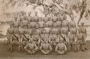 Battalion Gallery: The Indian Platoon of the First Battalion, The Queens Own Royal West Kent Regiment. Poona, India, 1
