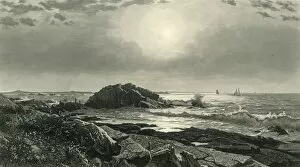 Indian Rock, Narragansett, 1872. Creator: Samuel Valentine Hunt
