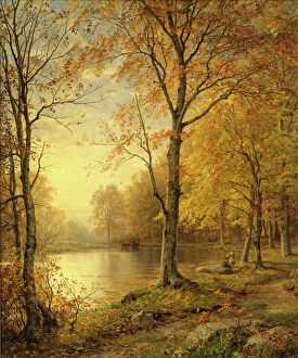 Lake Collection: Indian Summer, 1875. Creator: William Trost Richards