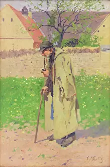 Stone Wall Prints: Indian Summer, 1906. Creator: Gustav Mally