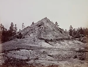 Indian Sweat House, Mendocino County, California, 1863. Creator: Carleton Emmons Watkins