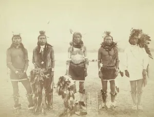 Grabill Prints: Indian Warriors Mr Bear-that-Runs-and-Growls