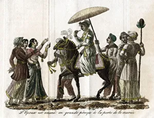 Canopy Gallery: Indian wedding procession, c19th century