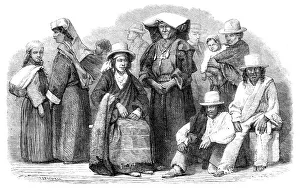 Convert Prints: Indians of Peru and Bolivia, South America, 1864. Creator: Joseph Austin Benwell