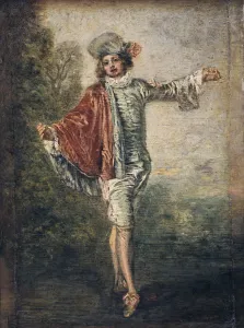 Louvre Prints: The Indifferent One, 1717. Artist: Jean-Antoine Watteau