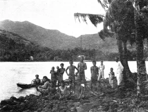 Samoa Prints: Indigenes des environs d'Apia (iles Samoa); Les Terres Du Pacifique