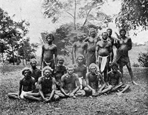 Papua New Guinea Prints: Indigenes de la peninsule de la GazelleLes Terres Du Pacifique, 1914. Creator: Unknown