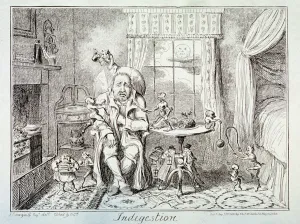 Indigestion Prints: Indigestion, 1835. Artist: George Cruikshank