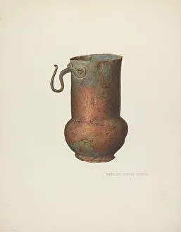 Lunchbox Collection: Individual Container for Indians Daily Portion of Food, c. 1940