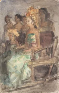 Indonesian princess, 1890. Artist: Israels, Isaac (1865-1934)
