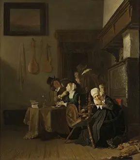 Machine Prints: Indulgent Old Lady, 1654. Creator: Jacob van Loo