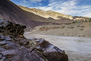 Ladakh Asia Prints: Indus River, Uleytokpo, Ladakh, India, 2023. Creator: Peter Thompson