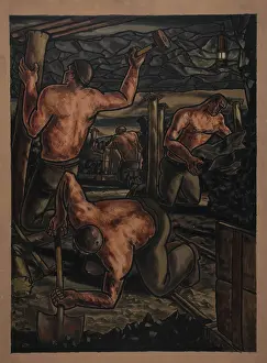 The National Archives Prints: Industrial Coal mine scene, between 1939 and 1946