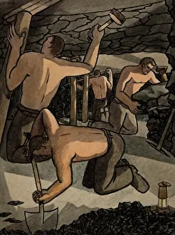 The National Archives Prints: Industrial Coal mine scene, between 1939 and 1946