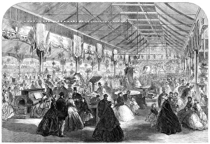 Fine Art Prints: Industrial Exhibition at Bingley Hall, Birmingham, 1865. Creator: Unknown