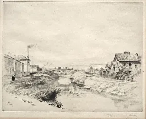 Late 19th Early 20th Century Prints: Industrial Section, Troyes. Creator: Gustave Leheutre (French, 1861-1932)