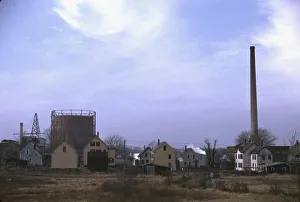Industrial town in Massachusetts, possibly New Bedford, ca. 1941. Creator: Jack Delano