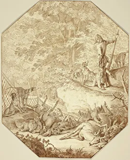 The Industrious Hunter, in Spring, n.d. Creator: Johann Elias Ridinger