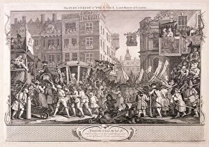 Apprentice Gallery: The industrious prentice Lord-Mayor of London, plate XII of Industry and Idleness, 1747