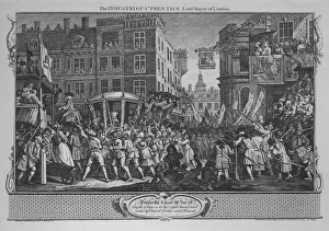Industrious Prints: The Industrious Prentice Lord-Mayor of London - Plate 12 from Industry and Idleness