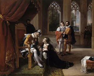 Portugal Prints: Ines de Castro with Her Children at the Feet of Afonso IV